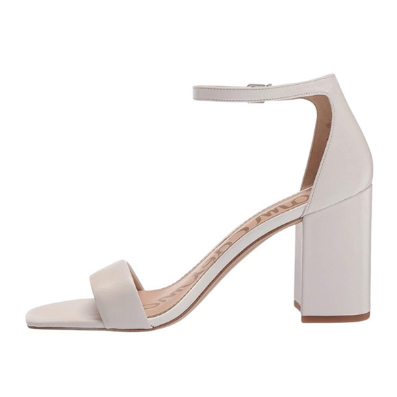 Sam Edelman Womens Daniella Heel US 8 Wide EU 38.5 White Leather NIB - Picture 2 of 12